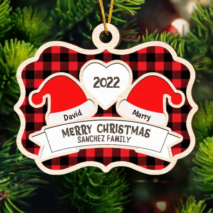 Personalized Layer Wood Ornament - Gift For Family Members - Our Family
