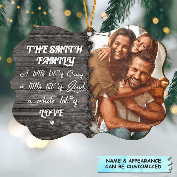 Personalized Photo Wood Ornament - Gift For Family - Family, A Whole Lot Of Love