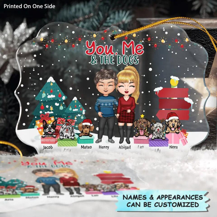 Personalized Mica Ornament - Gift For Dog Lover - You & Me And The Dogs