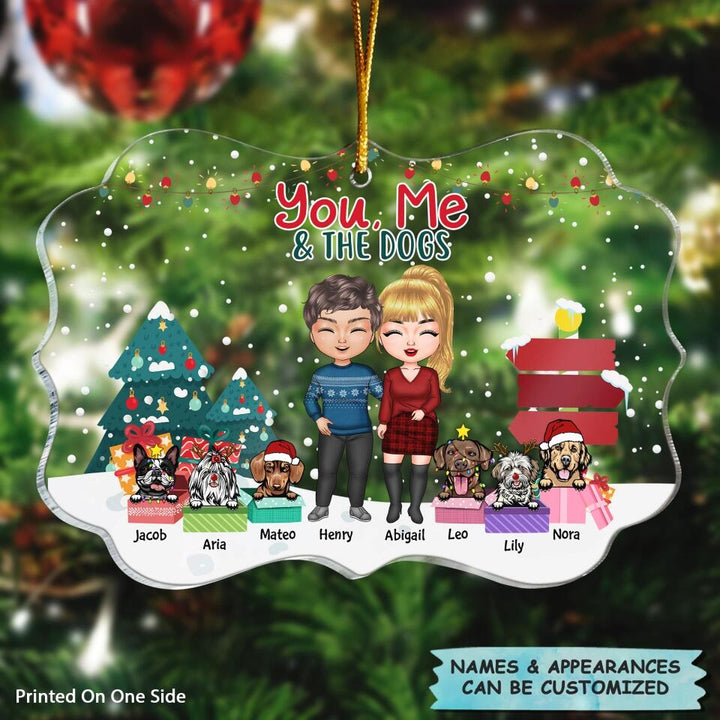 Personalized Mica Ornament - Gift For Dog Lover - You & Me And The Dogs