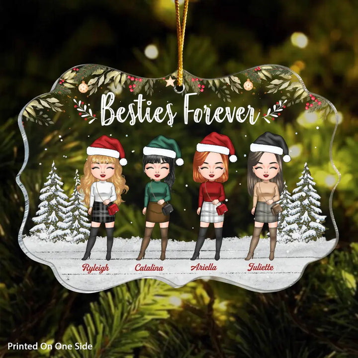 Personalized Mica Ornament - Gift For Friend - There Is No Greater Gift Than Friendship