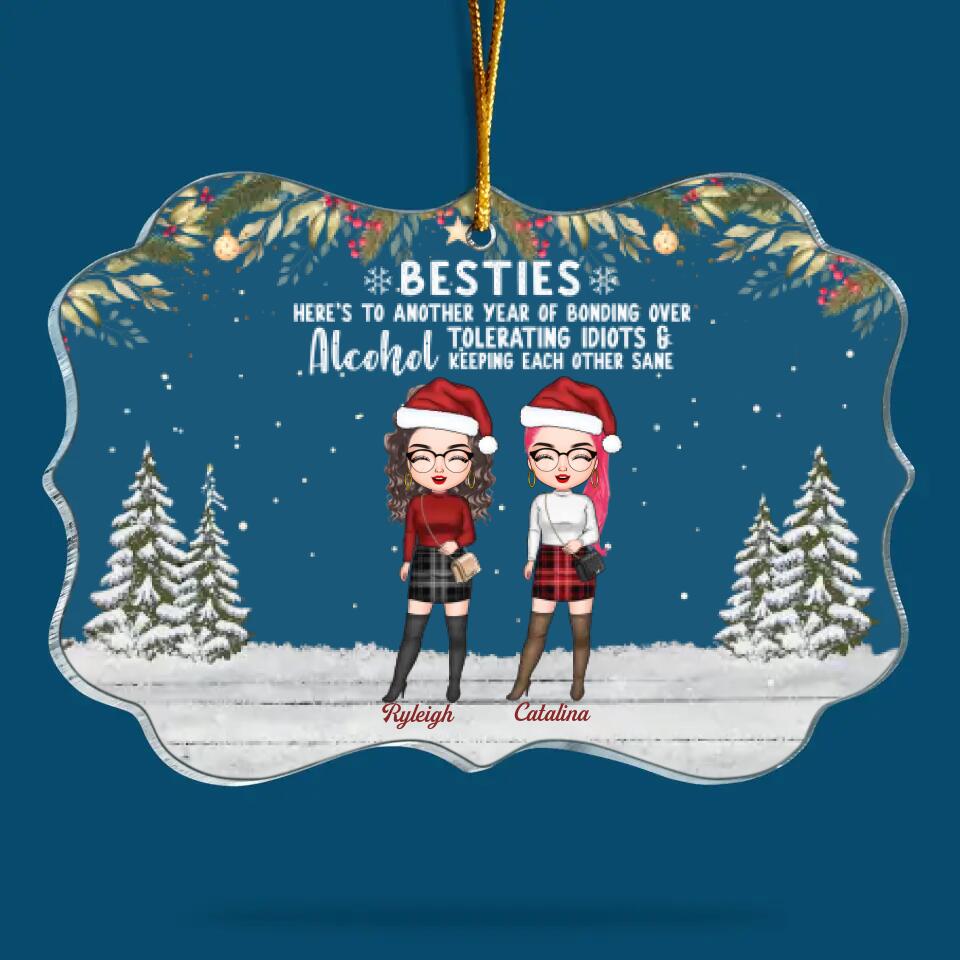 Personalized Mica Ornament - Gift For Friend - There Is No Greater Gift Than Friendship