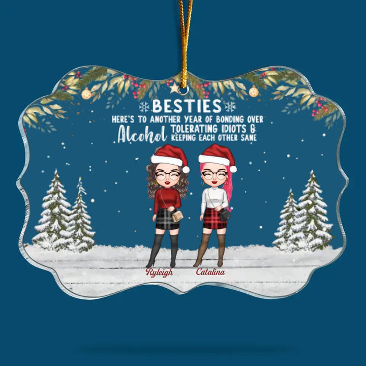 Personalized Mica Ornament - Gift For Friend - There Is No Greater Gift Than Friendship