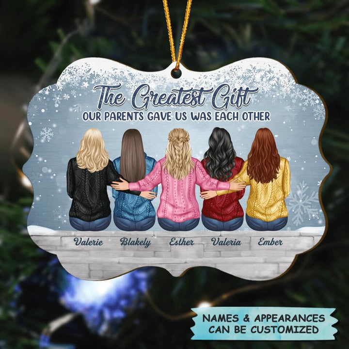 Personalized Wood Ornament - Gift For Family Member - The Greatest Gift