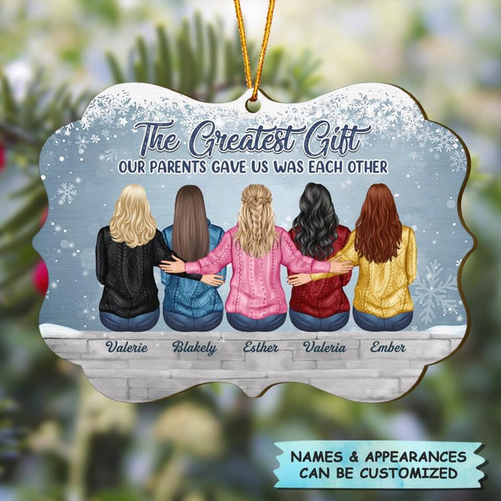 Personalized Wood Ornament - Gift For Family Member - The Greatest Gift