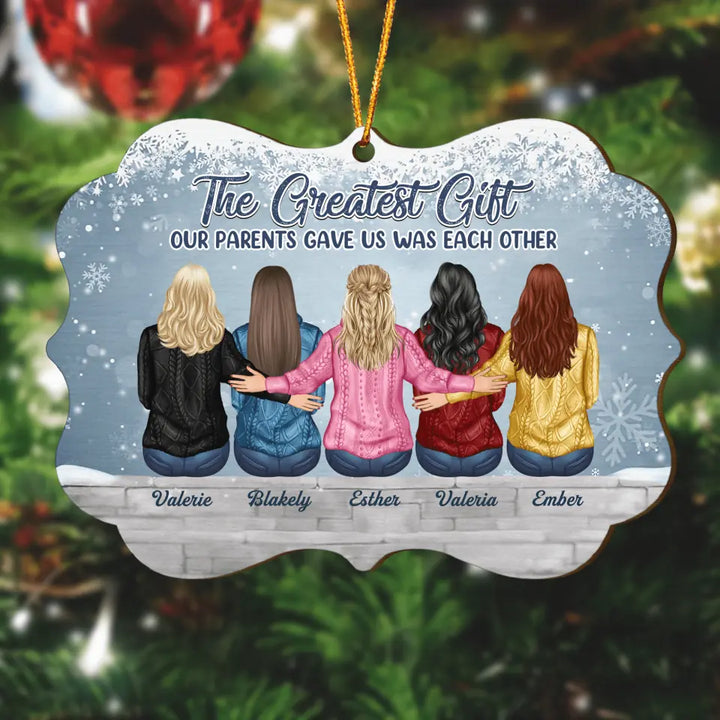 Personalized Wood Ornament - Gift For Family Member - The Greatest Gift
