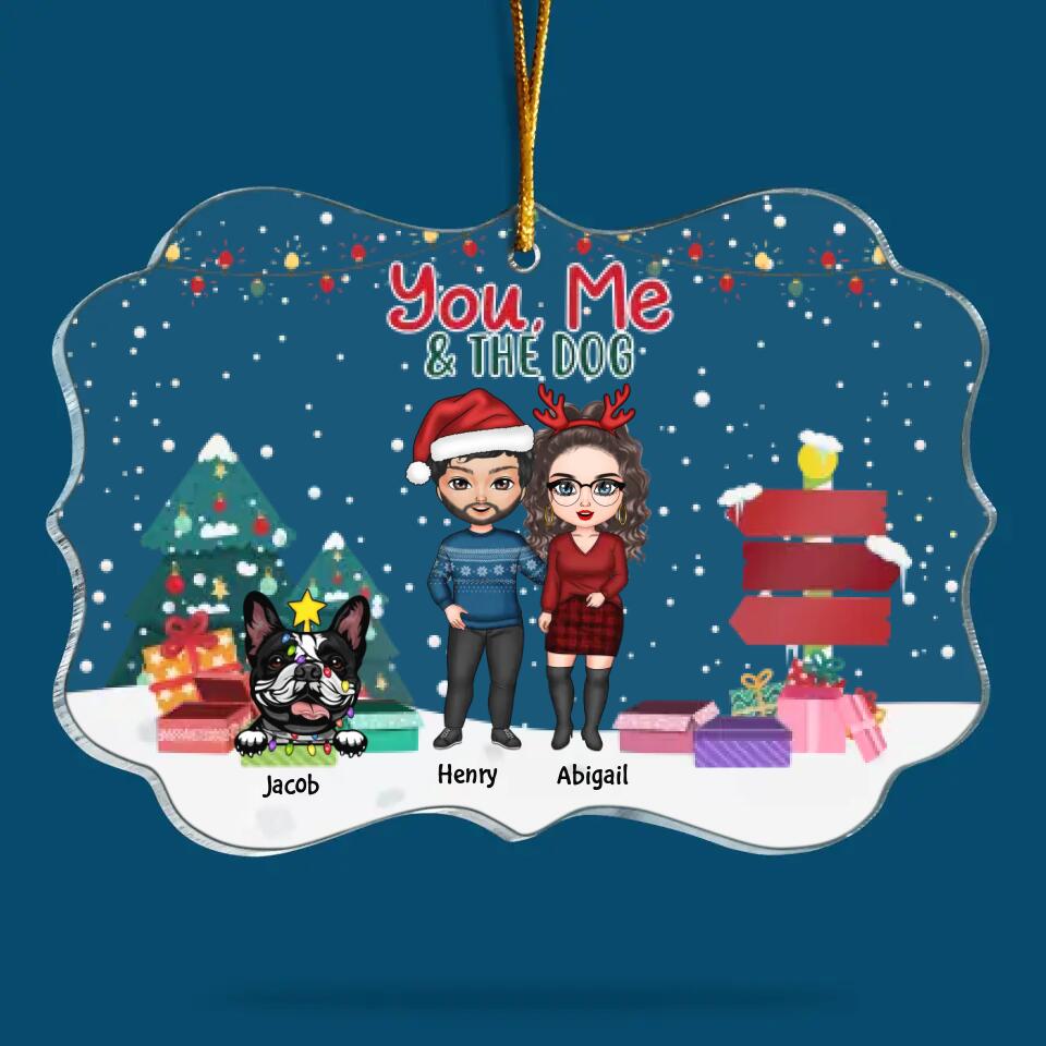 Personalized Mica Ornament - Gift For Dog Lover - You & Me And The Dogs