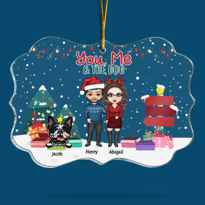 Personalized Mica Ornament - Gift For Dog Lover - You & Me And The Dogs