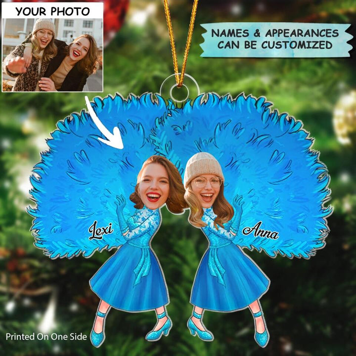 Personalized Photo Mica Ornament - Gift For Friend - We Are More Than Best Friends We Are Like A Really Small Gang