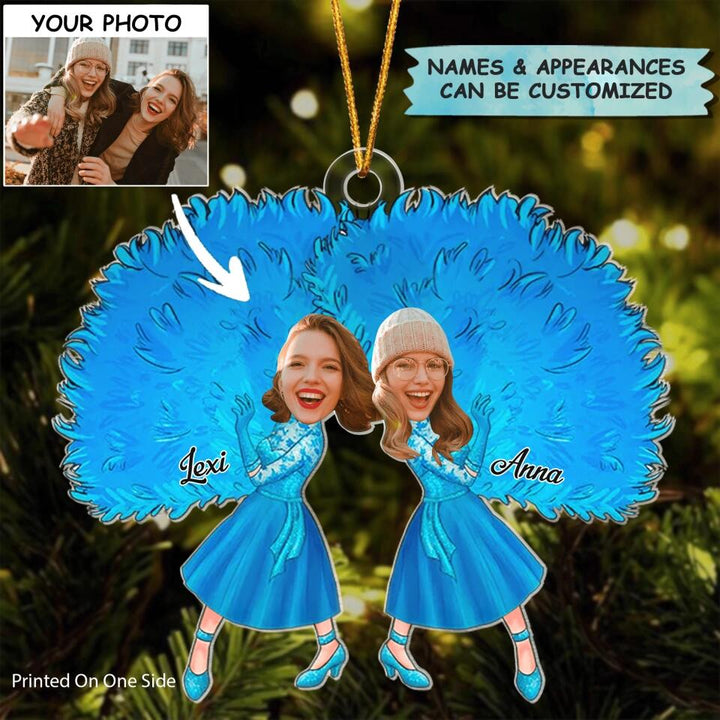 Personalized Photo Mica Ornament - Gift For Friend - We Are More Than Best Friends We Are Like A Really Small Gang