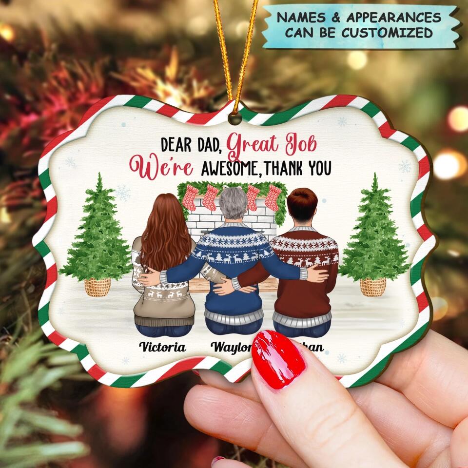 Personalized Wood Ornament - Gift For Family Member - We Are Awesome