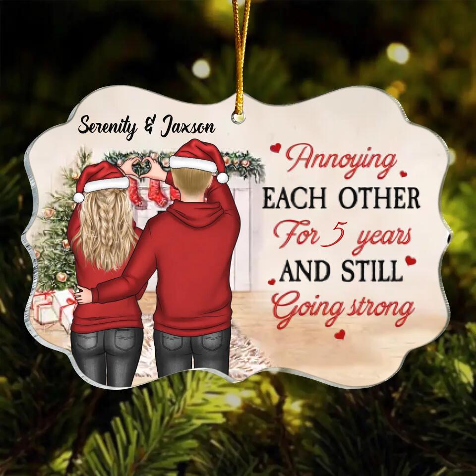 Personalized Mica Ornament - Gift For Couple - Annoying Each Other Christmas