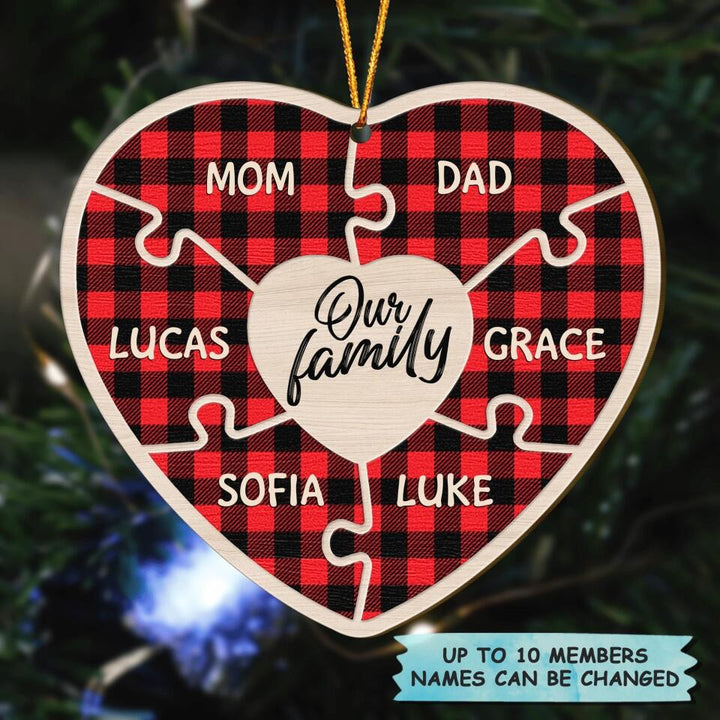 Personalized Wood Ornament - Gift For Family Member - Our Family
