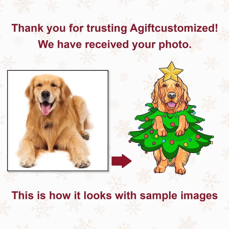 Personalized Photo Mica Ornament - Gift For Pet Lover - Pet Christmas Tree