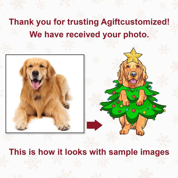 Personalized Photo Mica Ornament - Gift For Pet Lover - Pet Christmas Tree