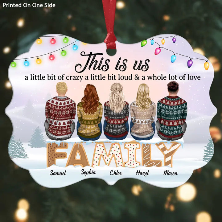 Personalized Aluminium Ornament - Gift For Family Member - This Is Us