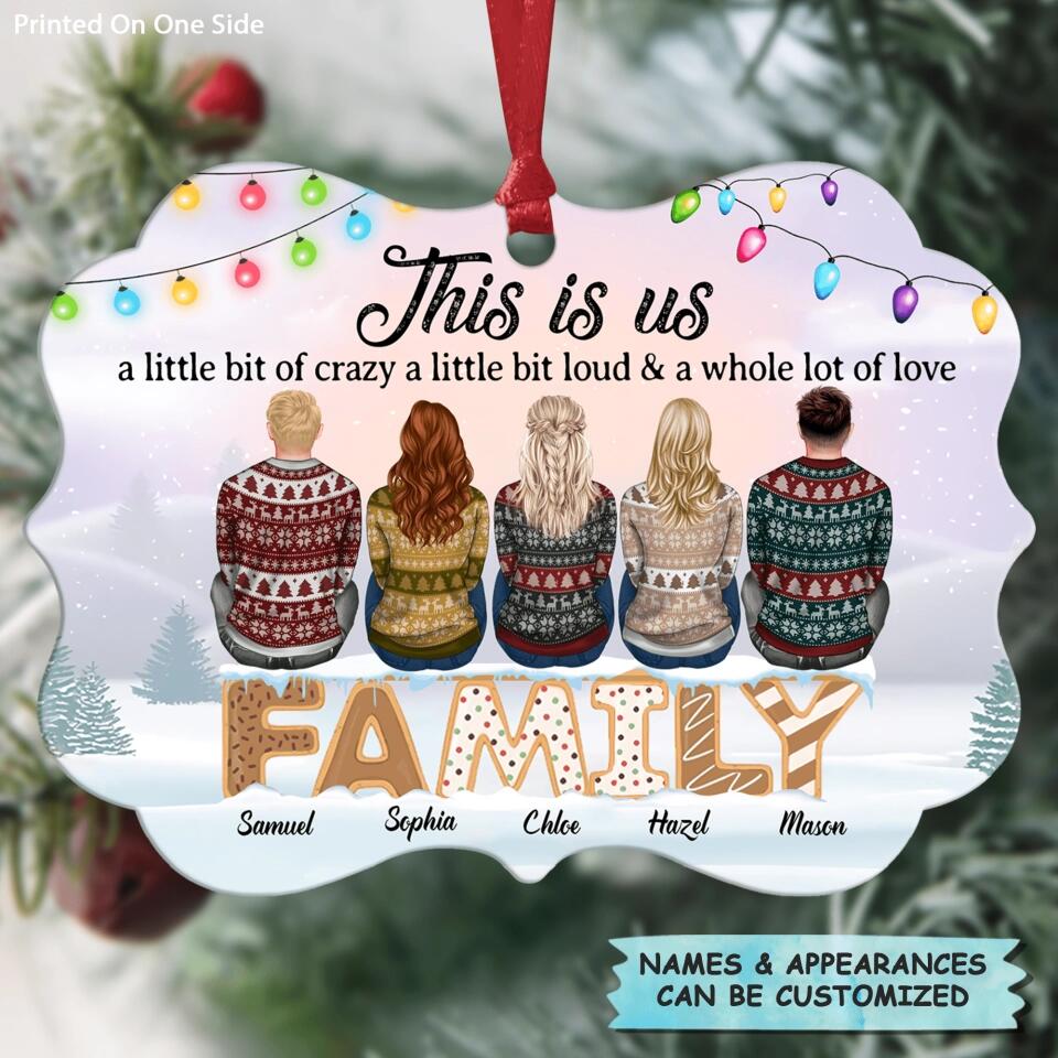 Personalized Aluminium Ornament - Gift For Family Member - This Is Us