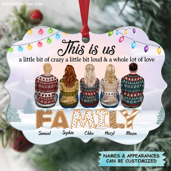 Personalized Aluminium Ornament - Gift For Family Member - This Is Us