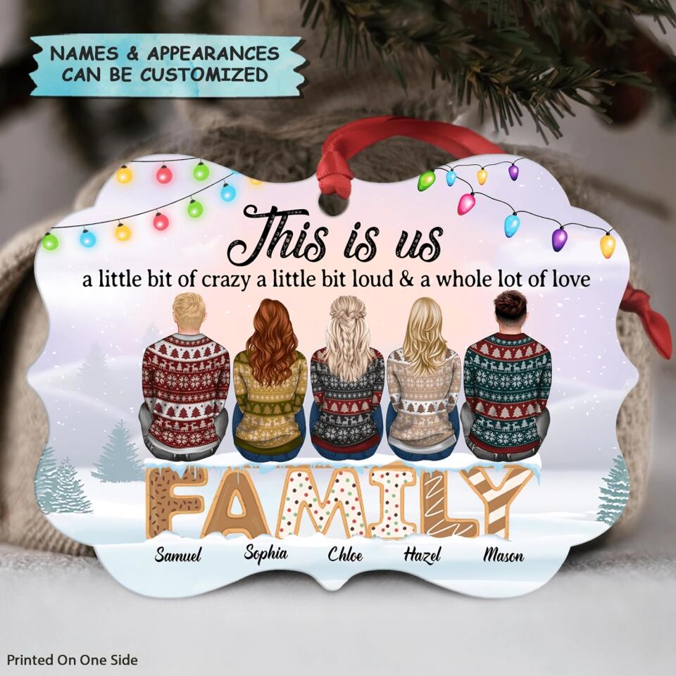 Personalized Aluminium Ornament - Gift For Family Member - This Is Us