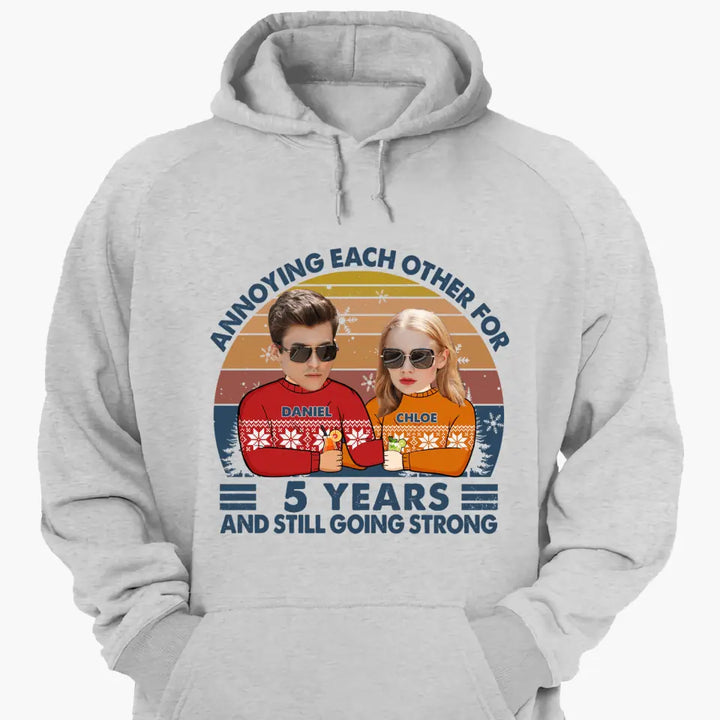 Personalized Hoodie - Gift For Couple - Annoying Each Other And Still Going Strong