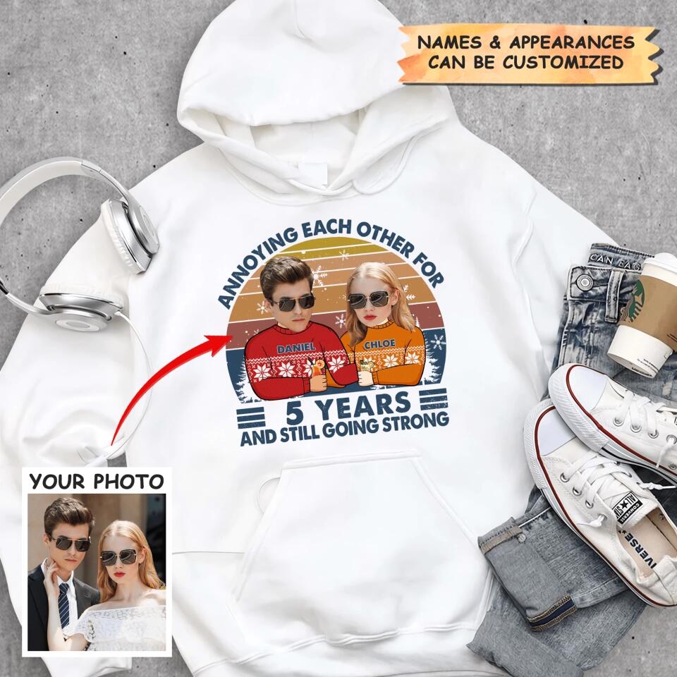 Personalized Hoodie - Gift For Couple - Annoying Each Other And Still Going Strong