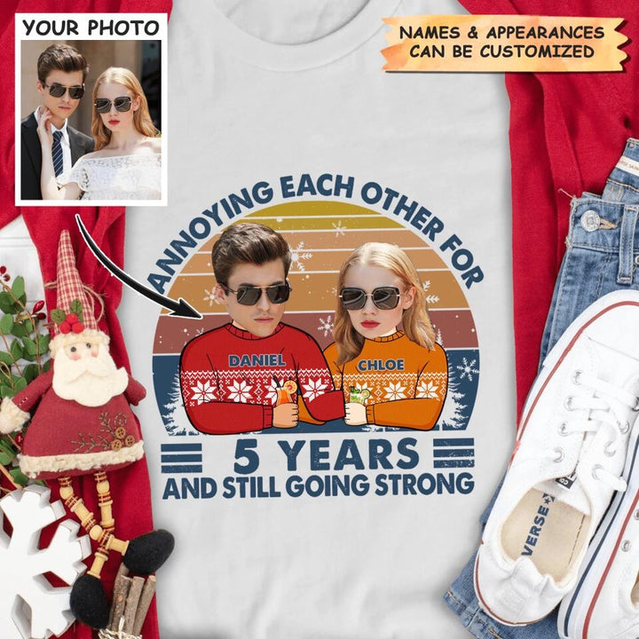 Personalized Hoodie - Gift For Couple - Annoying Each Other And Still Going Strong