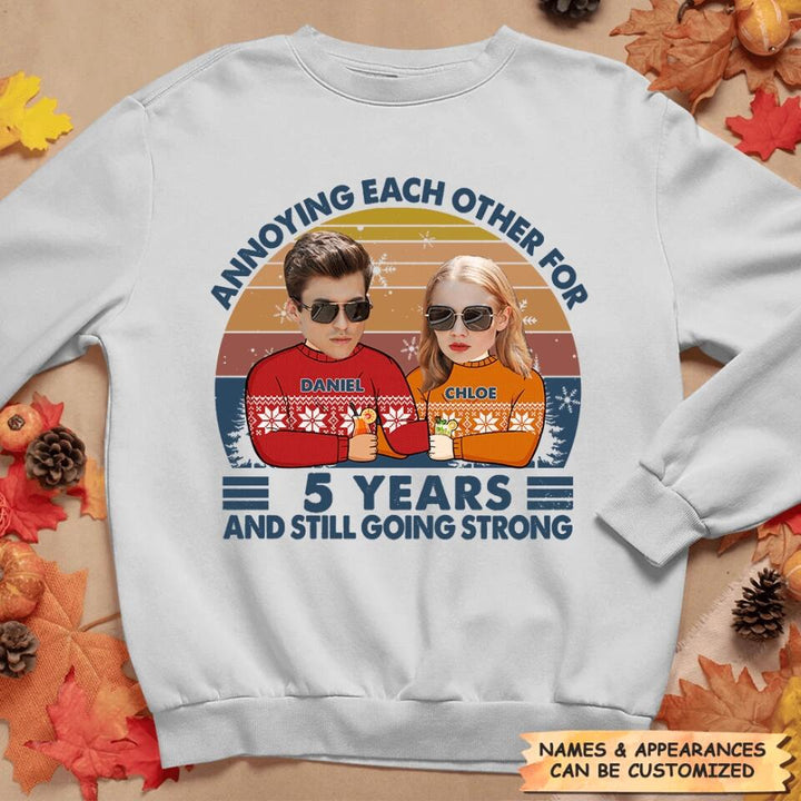 Personalized Hoodie - Gift For Couple - Annoying Each Other And Still Going Strong