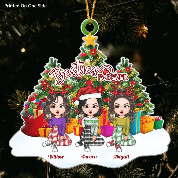 Personalized Mica Ornament - Gift For Friends - Besties Forever ARND037