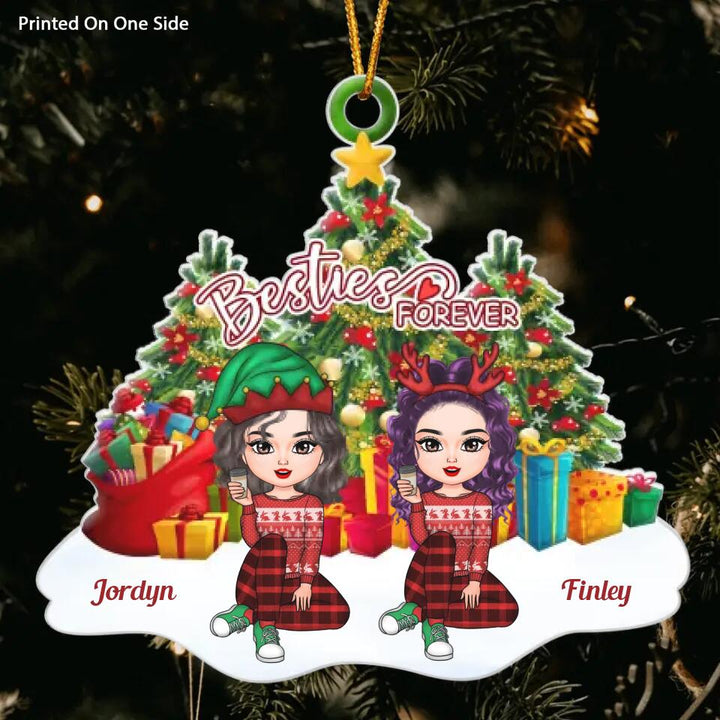 Personalized Mica Ornament - Gift For Friends - Besties Forever ARND037