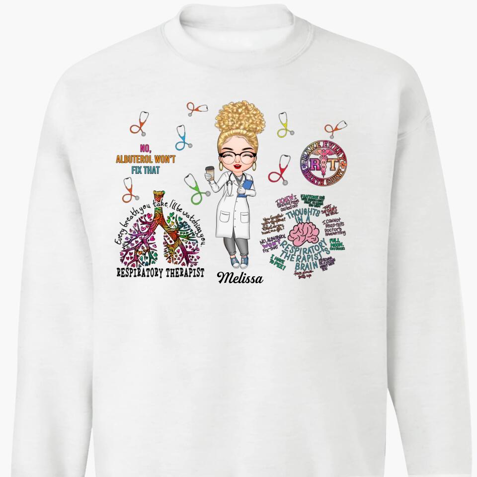 Personalized T-shirt - Gift For Respiratory Therapist - Every Breath You Take