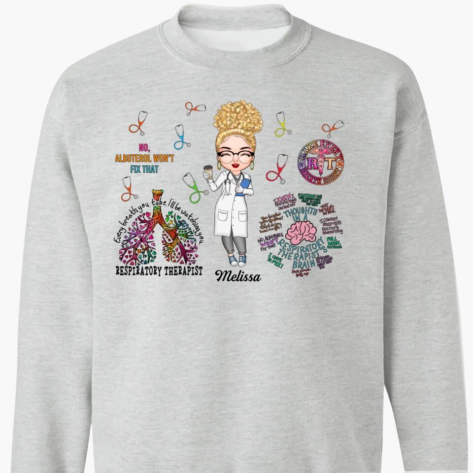 Personalized T-shirt - Gift For Respiratory Therapist - Every Breath You Take