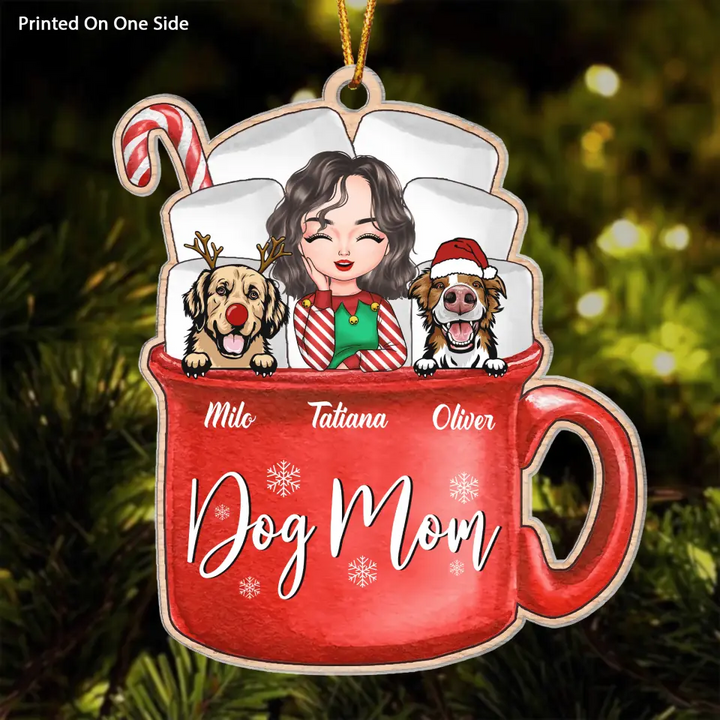 Personalized Mica Ornament - Gift For Dog Lover - Dog Mom ARND005