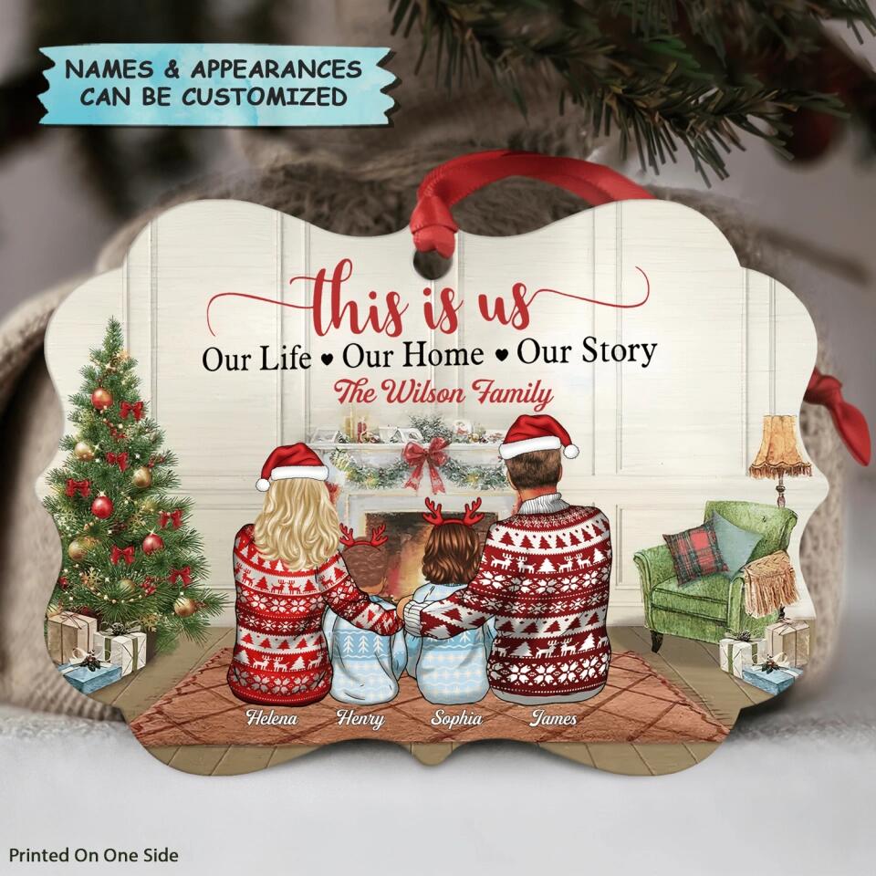 Personalized Aluminium Ornament - Gift For Family - My Family ARND036