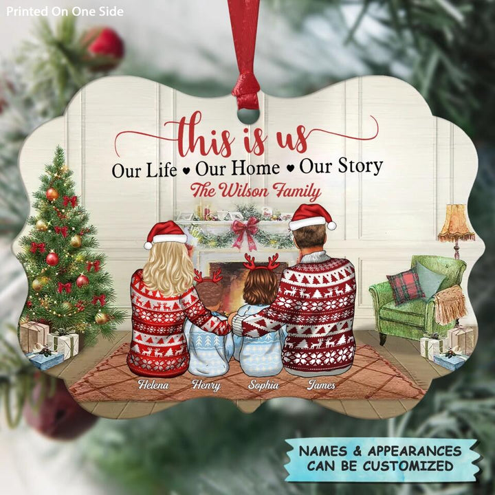 Personalized Aluminium Ornament - Gift For Family - My Family ARND036