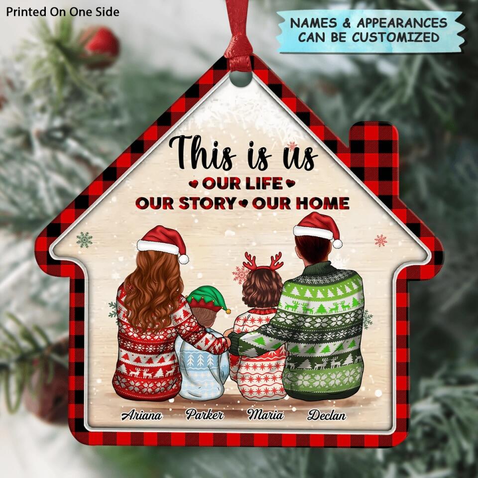 Personalized Aluminium Ornament - Gift For Family - Family Is The Greatest Christmas Gift ARND036