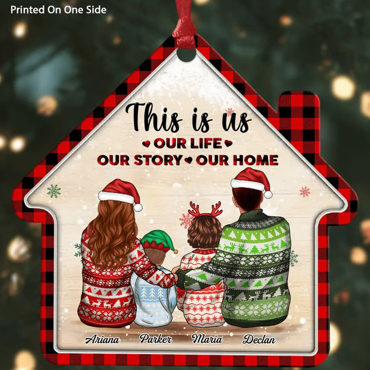 Personalized Aluminium Ornament - Gift For Family - Family Is The Greatest Christmas Gift ARND036