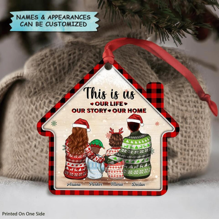 Personalized Aluminium Ornament - Gift For Family - Family Is The Greatest Christmas Gift ARND036