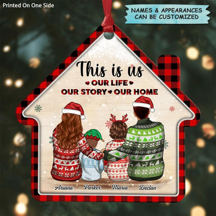 Personalized Aluminium Ornament - Gift For Family - Family Is The Greatest Christmas Gift ARND036