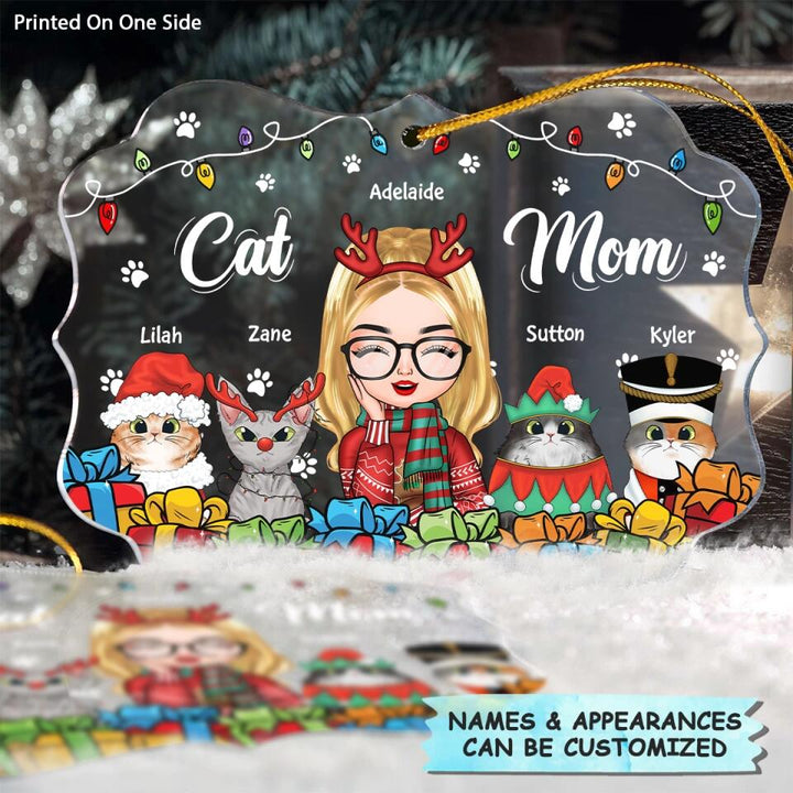Personalized Mica Ornament - Gift For Cat Lovers - Cat Mom ARND005