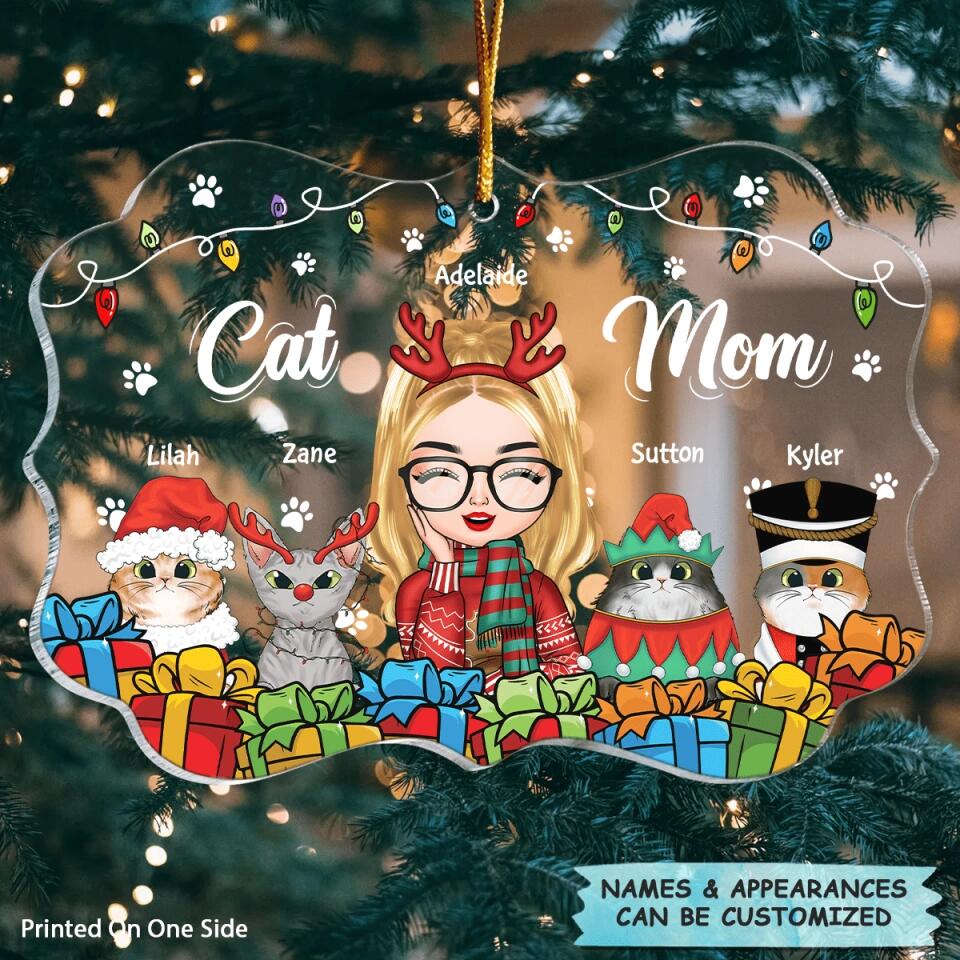 Personalized Mica Ornament - Gift For Cat Lovers - Cat Mom ARND005