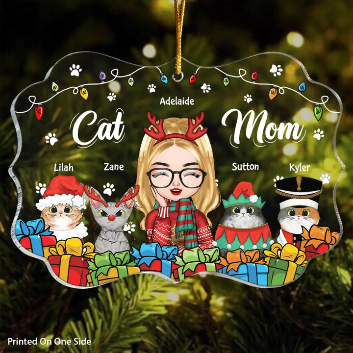 Personalized Mica Ornament - Gift For Cat Lovers - Cat Mom ARND005