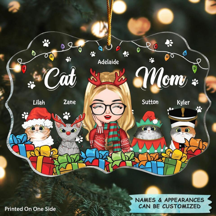 Personalized Mica Ornament - Gift For Cat Lovers - Cat Mom ARND005