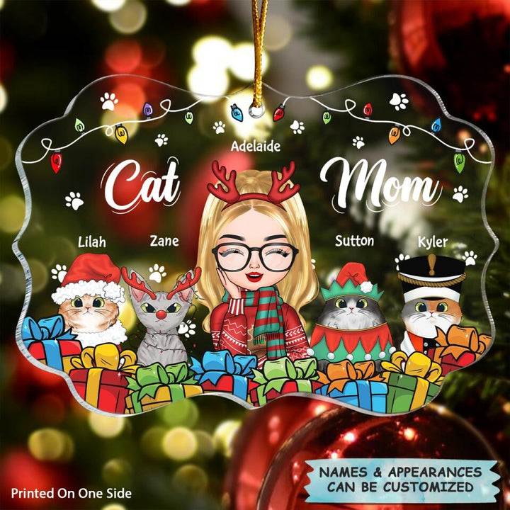 Personalized Mica Ornament - Gift For Cat Lovers - Cat Mom ARND005