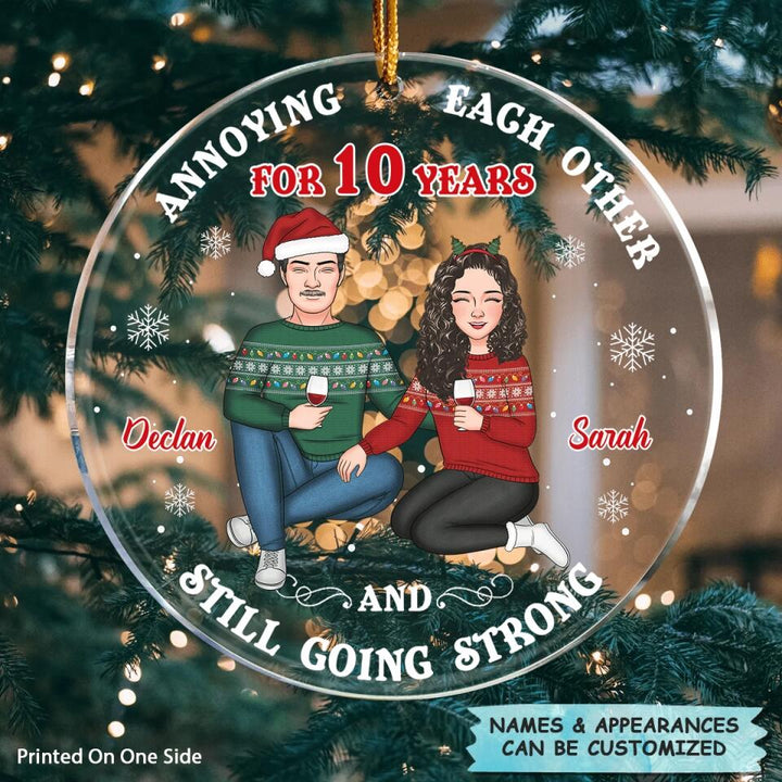 Personalized Mica Ornament - Gift For Couple - Annoying Each Other ARND005