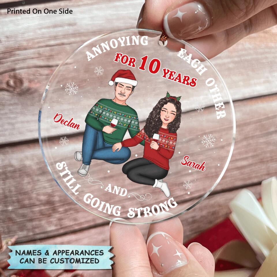 Personalized Mica Ornament - Gift For Couple - Annoying Each Other ARND005