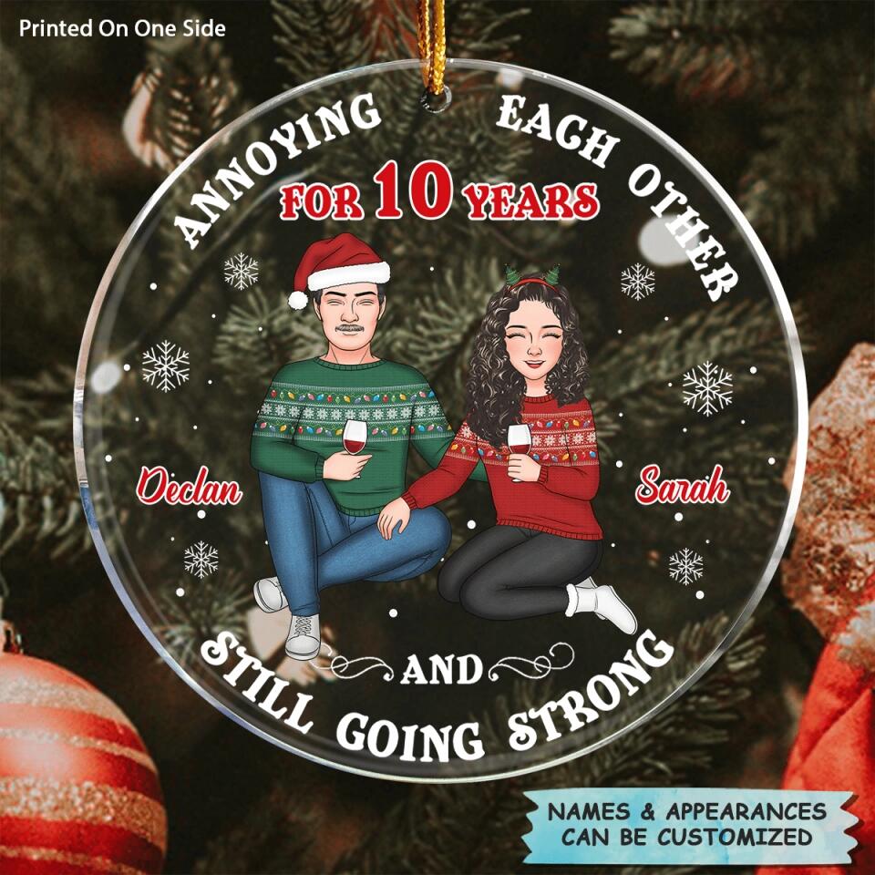 Personalized Mica Ornament - Gift For Couple - Annoying Each Other ARND005