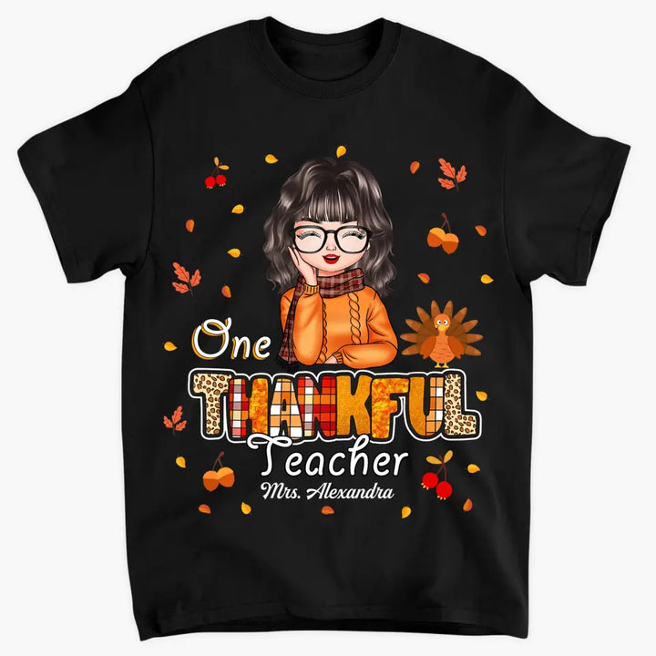 Personalized T-shirt - Gift For Teacher - One Thankful Teacher ARND0014