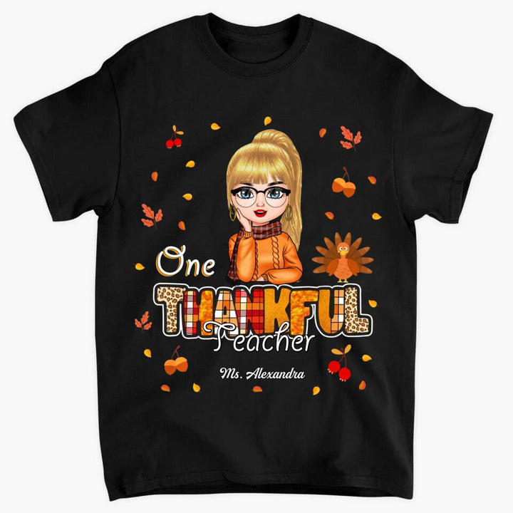 Personalized T-shirt - Gift For Teacher - One Thankful Teacher ARND0014