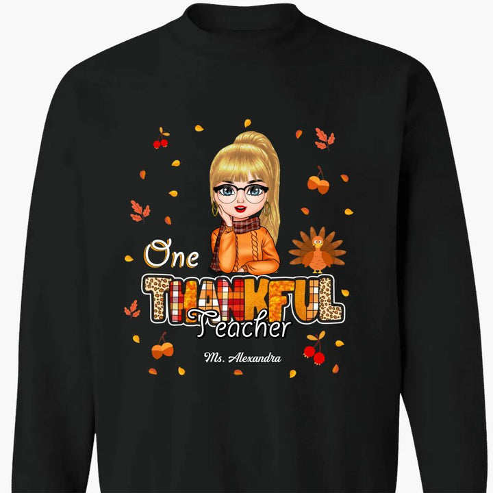 Personalized T-shirt - Gift For Teacher - One Thankful Teacher ARND0014