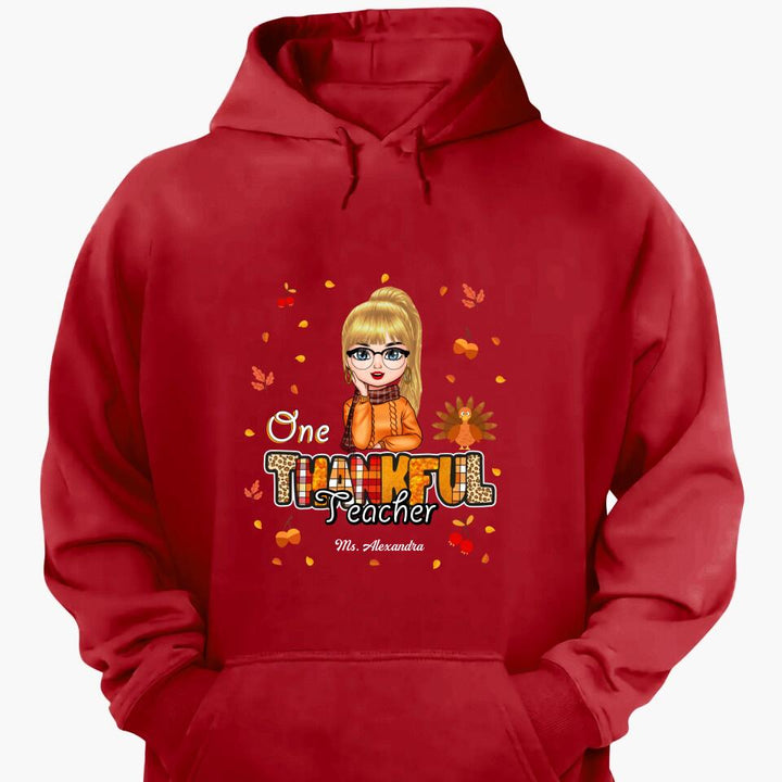 Personalized T-shirt - Gift For Teacher - One Thankful Teacher ARND0014